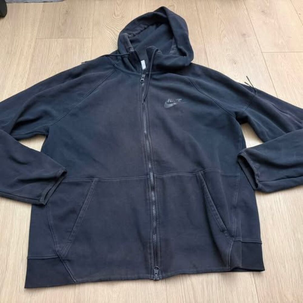 Nike Tech Fleece Full-Zip Hoodie - Black Size Large